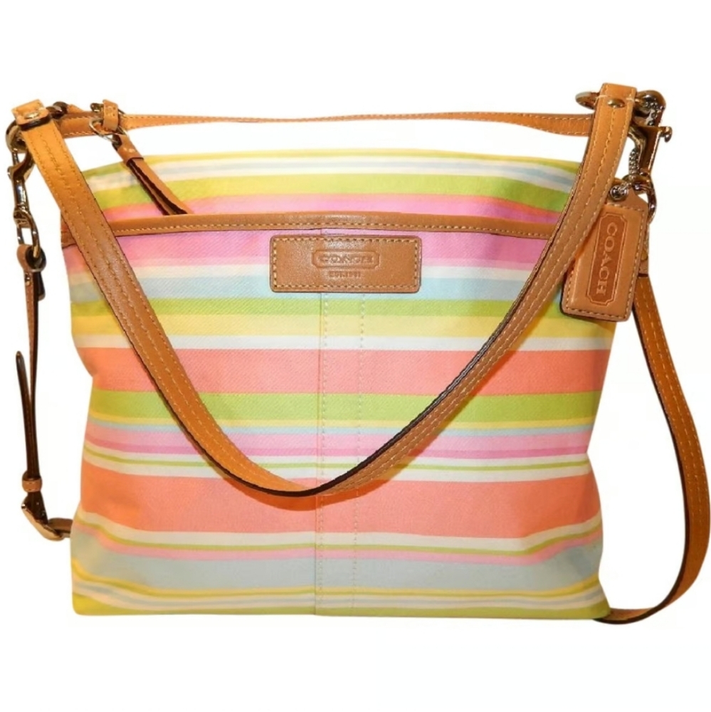 Coach Pink Pastel Crossbody Bag Purse EUC